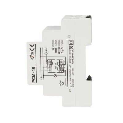 Przekaźnik czasowy 1P 16A 0,1sek‑10dni 230V AC Typ: PCM-10 EXT10000085 ZAMEL (EXT10000085-WPL)